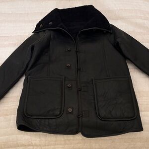 NICHOLAS K Alpine Black Genuine Shearling reversible coat
